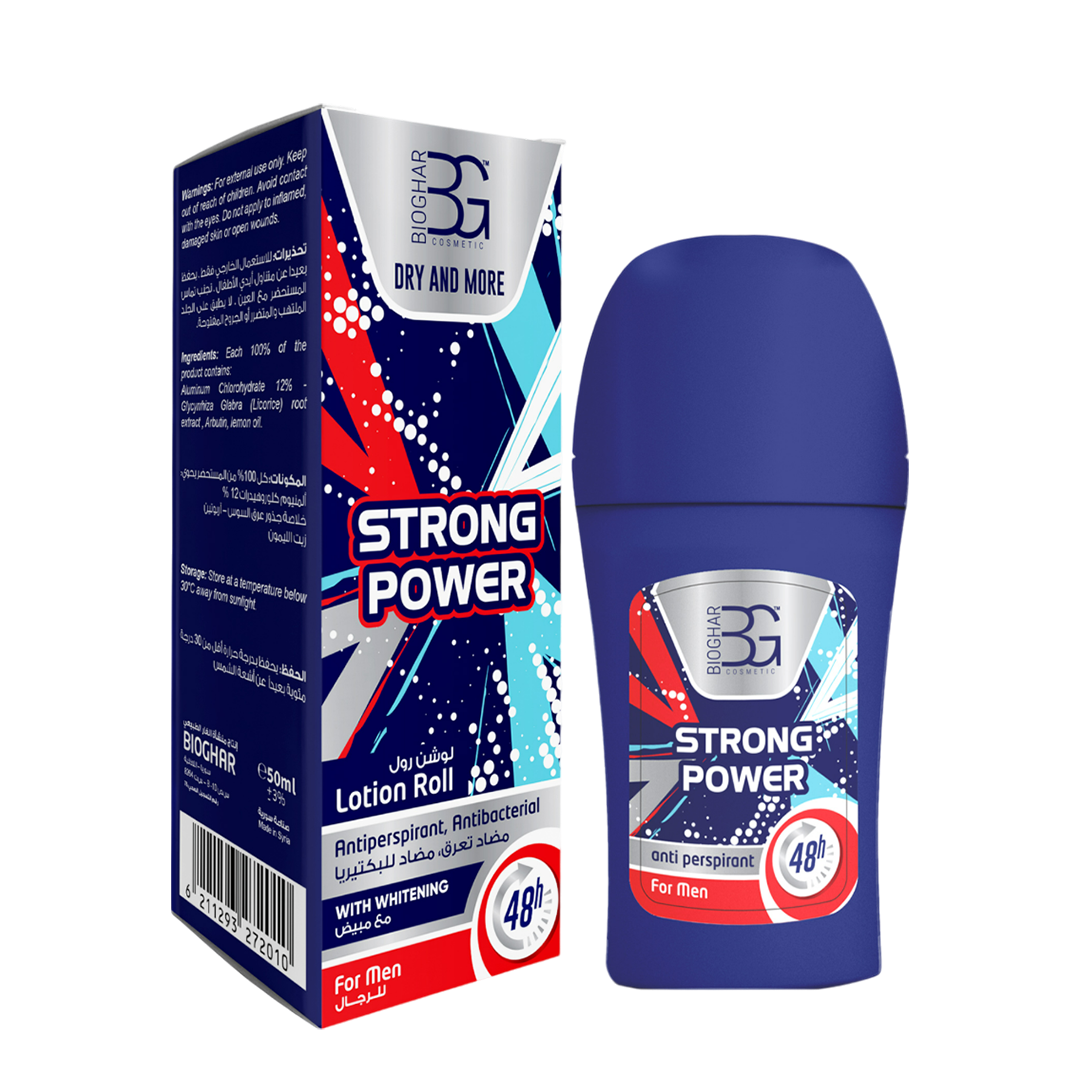 Bio Ghar Lotion Roll Strong Power With Whitening For Men - 50ml